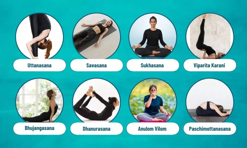 Eight Yoga Asanas to control Hypertension