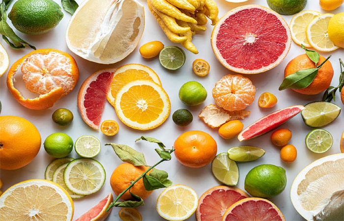 Citrus fruit for skin