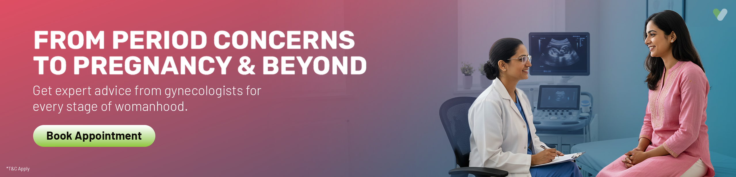 Gynecologist banner desktop